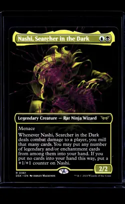 MTG Magic The Gathering DSK Duskmourn Borderless #361 Nashi Searcher in the Dark - Image 1