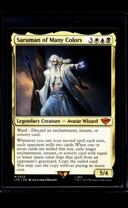 2023 MTG Magic The Gathering LOTR Lord of the Rings #223 Saruman of Many Colors - Image 1