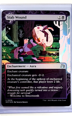 2023 MTG Magic The Gathering WOT Eldraine Enchanting Tales Foil #36 Stab Wound - Image 1