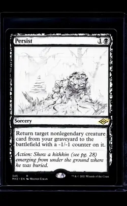 2021 MTG Magic The Gathering MH2 Modern Horizons 2 Showcase #345 Persist - Image 1