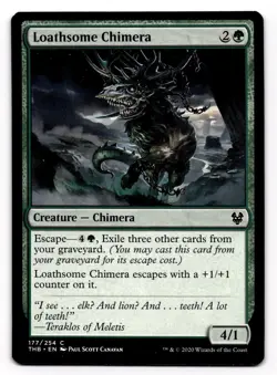 Magic the Gathering MTG Loathsome Chimera (177) Theros Beyond Death - Image 1