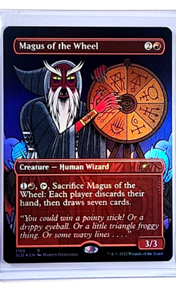 2022 MTG Magic the Gathering SLD Secret Lair Borderless Foil Magus of the Wheel - Image 1