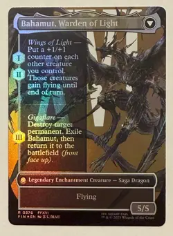 Dion, Bahamut's Dominant Borderless Foil - Final Fantasy MTG - Image 2