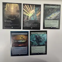 MTG Edge of Eternities: Sacred Foundry - GALAXY FOIL Borderless +more rare cards - Image 1