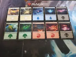 MTG. Edge of Eternities Basic Land Set. 10 lands. 1 Of Each. Pack Fresh - Image 1