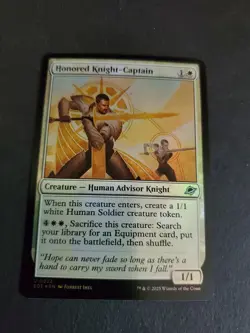 MTG - Honored Knight-Captain (Foil) - Edge of Eternities NM/M Condition - Image 1
