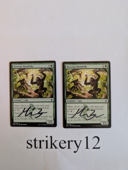2x Hooting Mandrills - Khans of Tarkir - Signed by Artist Mike Bierek - MTG - Image 1