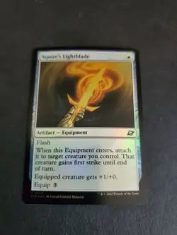 Squire's Lightblade *FOIL Common* Magic MtG x1 Edge of Eternities NM - Image 1