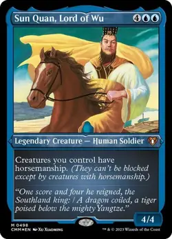Sun Quan, Lord of Wu - Foil Etched CMM LP MTG - Image 1