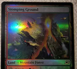 MTG, MAGIC: STOMPING GROUND, EDGE OF ETERNITIES #0258, RARE, FOIL, LAND - Image 2