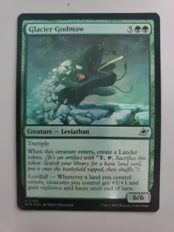 MTG Glacier Godmaw Edge of Eternities Foil Uncommon - Image 1