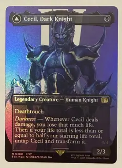 Cecil, Dark Knight Borderless Foil - Final Fantasy MTG - Image 1