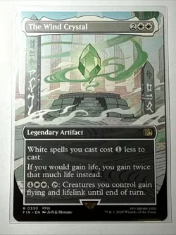 MTG The Wind Crystal (Borderless) Final Fantasy NonFoil Magic The Gathering NM/M - Image 1
