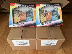 Pokemon Prismatic Evolutions Poster Collection 2x Case of 6 (12 Total) - Image 1