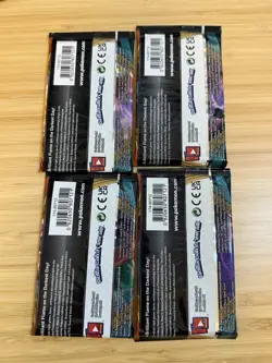 Pokemon (4) Sealed Packs Sword and Shield: Darkness Ablaze Complete Art Set - Image 2