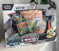 Victini Illustration Collection Box - Black Bolt White Flare Pokemon TGC Sealed - Image 1