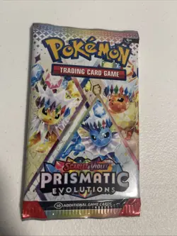 Pokemon TCG Scarlet & Violet Prismatic Evolutions Booster Pack Sealed - Image 1