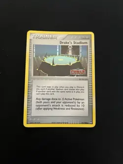 Drake’s Stadium 72/108 MINT/NM Pokemon Holo Rare EX Power Keepers Vintage - Image 1