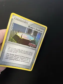 Drake’s Stadium 72/108 MINT/NM Pokemon Holo Rare EX Power Keepers Vintage - Image 2