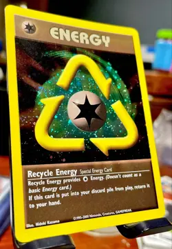 NM 🔥 Recycle Energy - Pokemon WOTC Poke League Promo Holo Rare - Image 2