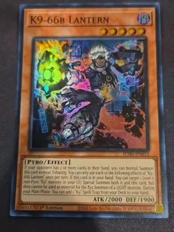 Yugioh! TCG - K9-66b Lantern - Super Rare - JUSH-EN033 - Justice Hunters - 1st - Image 1