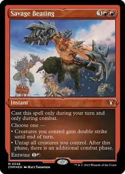 Savage Beating - Foil Etched CMM LP MTG - Image 1