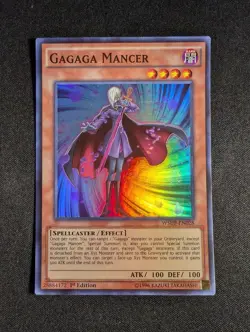 Yugioh - Gagaga Mancer WSUP-EN028 1st Edition Super Rare NM - Image 1