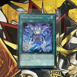 JUSH-EN009 Rahu Dracotail Collector's Rare 1st Ed YuGiOh - Image 1