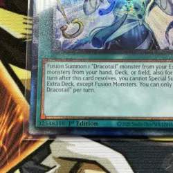 JUSH-EN009 Rahu Dracotail Collector's Rare 1st Ed YuGiOh - Image 4