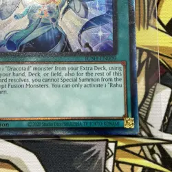 JUSH-EN009 Rahu Dracotail Collector's Rare 1st Ed YuGiOh - Image 5