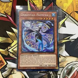 JUSH-EN002 Dracotail Faimena Collector's Rare 1st Ed YuGiOh - Image 1
