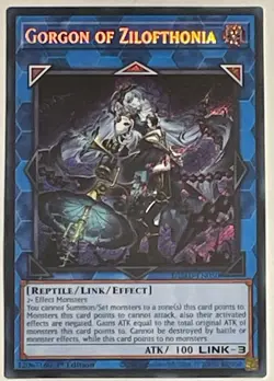 Yugioh Yu-Gi-Oh! Gorgon Of Zilofthonia 1st Edition DUAD-EN050 Secret Rare NM - Image 1