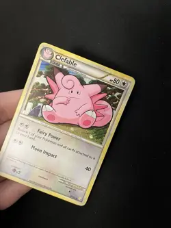 Clefable 3/123 EXC Holo Rare Pokemon Card Vintage Heart Gold Soul Silver - Image 2