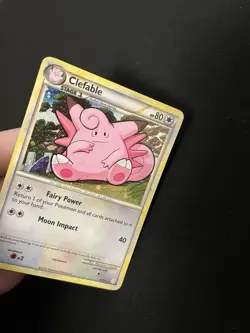 Clefable 3/123 EXC Holo Rare Pokemon Card Vintage Heart Gold Soul Silver - Image 3