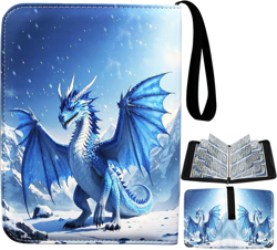 Deluxe Blue Dragon 900-Pocket Trading Card Binder for TCG Collectors - Image 1