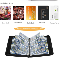 Deluxe Blue Dragon 900-Pocket Trading Card Binder for TCG Collectors - Image 4