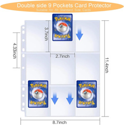 Deluxe Blue Dragon 900-Pocket Trading Card Binder for TCG Collectors - Image 5