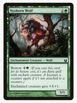 Nyxborn Wolf #131 Born of the Gods BNG Magic Card In Protective Sleeve - Image 1