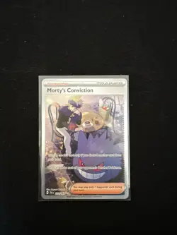 Morty's Conviction Pokemon TCG Temporal Forces 211/162 Holo Card SIR - Image 1