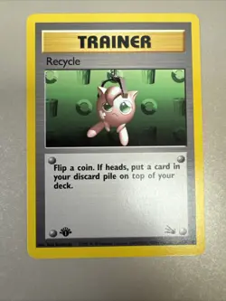 RECYCLE - 61/62 - 1st Edition Fossil - Pokemon Card - NM - Image 1