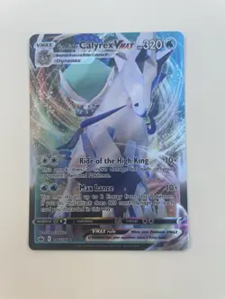 Ice Rider Calyrex VMAX 046/198 Sword & Shield - Chilling Reign Holo Pokemon Card - Image 2