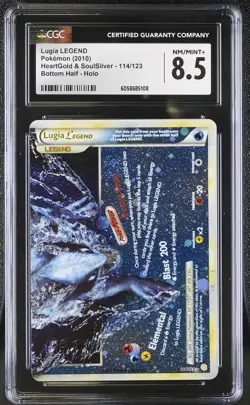 CGC 8.5 Lugia LEGEND 2010 HeartGold & SoulSilver 114/123 Bottom Pokemon Card - Image 1