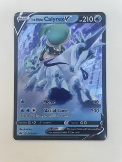 Ice Rider Calyrex V - 045/198 Sword & Shield - Chilling Reign Holo Pokemon Card - Image 2