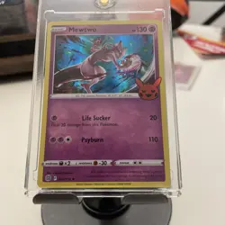 2022 POKEMON TRICK OR TRADE MEWTWO HOLOGRAPHIC FOIL HOLO RARE CARD 🔥🔥🔥 - Image 1