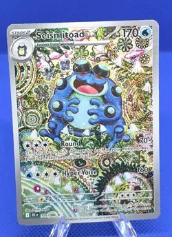 Seismitoad 105/086 NM/M Illustration Rare Pokemon Card BLACK BOLT English - Image 1