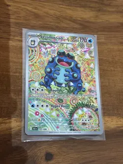 Seismitoad 105/086 NM/M Illustration Rare Pokemon Card BLACK BOLT English - Image 3