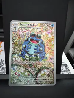 Seismitoad 105/086 NM/M Illustration Rare Pokemon Card BLACK BOLT English - Image 1