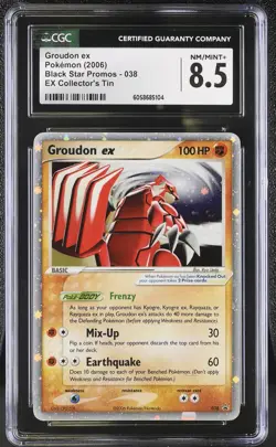 CGC 8.5 Groudon ex 2006 Black Star Promos 038 Holo Pokemon Card psa - Image 1