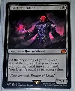Dark Confidant Final Fantasy MTG Magic The Gathering Pack Fresh Mythic NM - Image 1