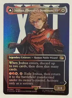 Joshua, Phoenix's Dominant Borderless Foil - Final Fantasy MTG - Image 1